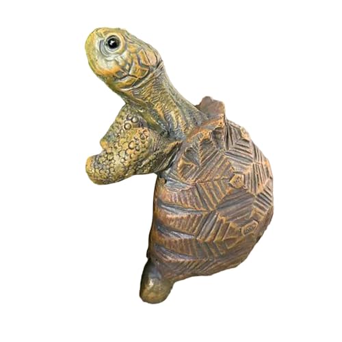 Mini Figuras De Tortugas | Realista Y Lindo - Figuras Coleccionables de Tortuga Trepadora - Para Macetas con Flores, Jardineras, Acuario, Pecera, Jardín, Paisaje, Oficina, Interior Y Exterior