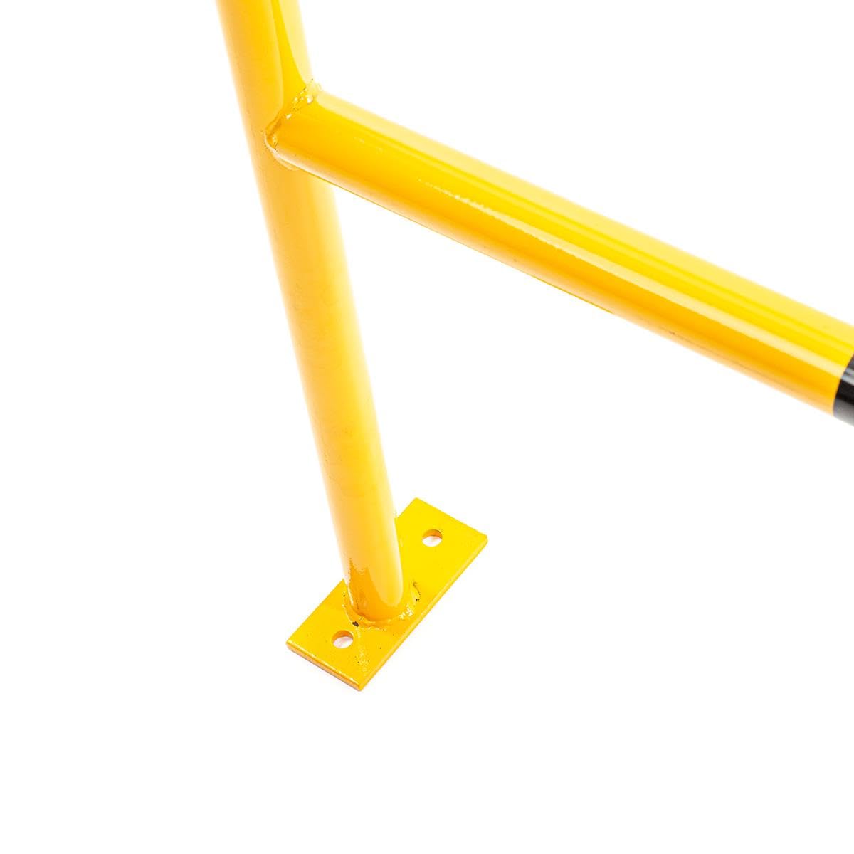 Allpax Absperrbügel 1000 mm aus robustem Stahl-Rundrohr (Ø 48 mm) mit Knieholm - Materialstärke 2 mm - Rammschutzbügel, Schutzbügel, Unfallschutz, Sicherheitsbalken