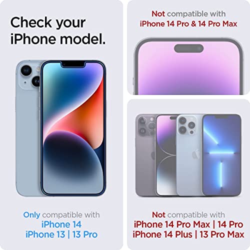 Image of DD SON Tempered Glass Screen Protector Compatible for Iphone 13 /13 Pro / 14 (black) HD Glass with Edge to Edge Coverage and Easy Installation kit,Black