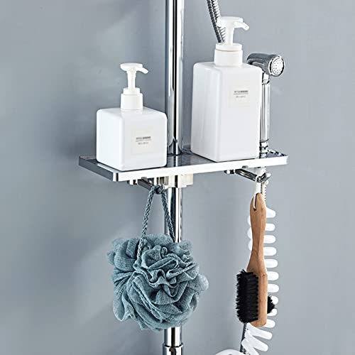Pommeau de douche effet pluie avec flexible douchette à main et support mural - 6