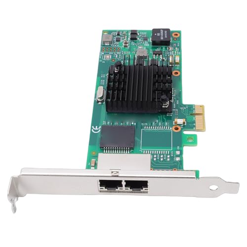 Tarjeta de red Zunate Dual Port Gigabit PCIe, adaptador PCI Express 2.1 x1 con chipset 350AM4 para servidores, desktop y aplicaciones industriales miniatura 7