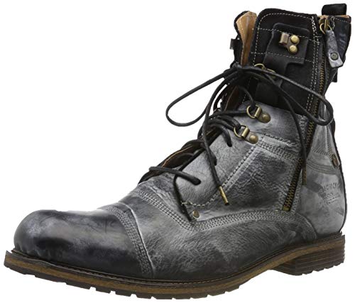 Yellow Cab Soldier 6 Botas militares hombre, Negro (Black), 43 EU