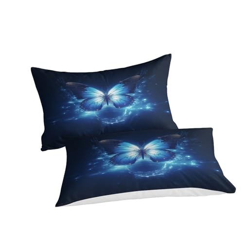 Linge de lit hypoallergénique facile d'entretien papillon 3D