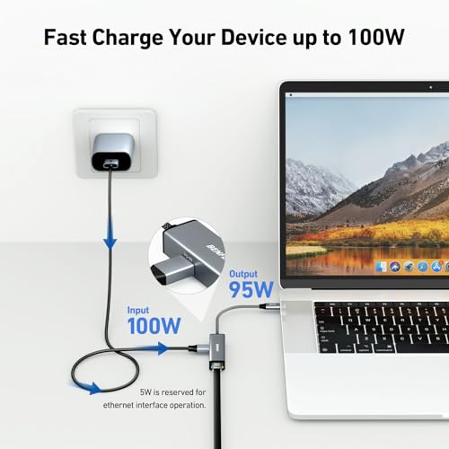 BENFEI BENFEI USB-C ギガビットイーサネットアダプター 000362grey の商品画像 2