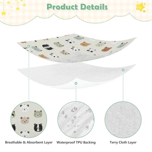 Parure de lit imperméable pour bébé garçon panda pour des nuits douces - 6