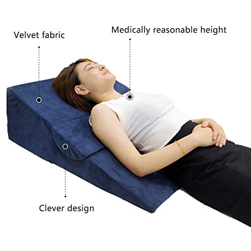 PREDUXYOW Orthopädisches Bett Keilkissen, Bettkeil Anti Reflux Ecke keilförmiges Schaumstoffkissen, Matratzenkeil Entspannungs und Relaxkissen