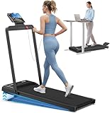 Laufband für Zuhause, 2 in 1 Walking Pad Klappbar mit Steigung, 3.0PS Klappbar...