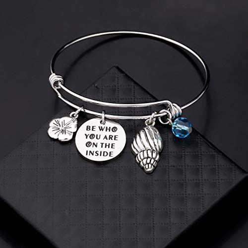 WSNANG Cartoon Lover Gift Be Who You are On The Inside Bracelet Ocean Gift Adventure Gift for Her4