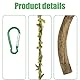 SIXHAOBU 2pcs Wellensittich Spielzeug, Wellensittich Schaukel Naturholz, Vogelspielzeug, Sitzstangen für Vogelkäfige,Klettern Vögel für Haustiere Spielzeug Vogelkäfig Zubehör