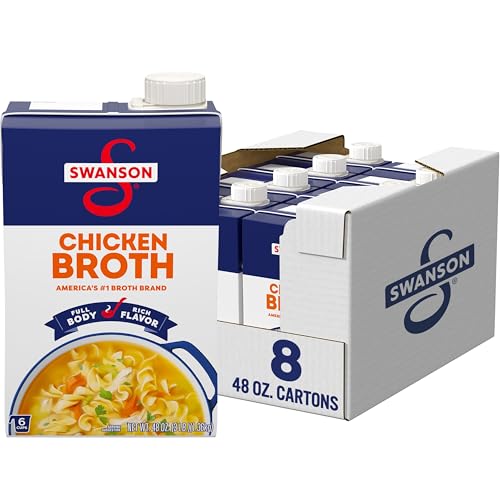 Image of Swanson Chicken Broth, 48 oz Carton (8 Pack)
