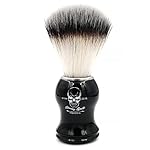 Shaving Brush for Men, Black Handle Men's Shave Cream & Soap Brush (skull) - Image 2