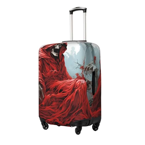 grim reaper angel Death Dark Blood red Elastic Travel Luggage Cover Travel Suitcase Cover for Trunk Case 19''-32'' Luggage Protective Cover2