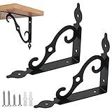 【Hochleistungs- und rostfrei】Winkelhalterung besteht aus hochwertigem Eisenmaterial, hat eine hohe Härte, ist nicht leicht zu brechen, mit Backlackverfahren. Rost- und korrosionsbeständig, nicht leicht zu verblassen, glatt und sieht gut aus, exquisite Verarbeitung.