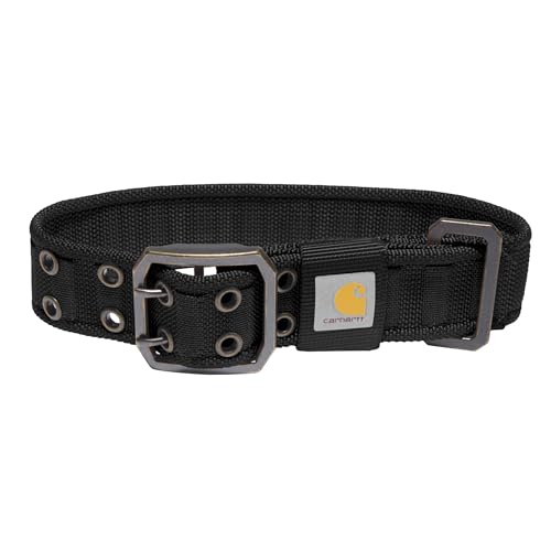 Carhartt Pet Adjustable Nylon Dog Collar, Large, Black