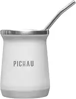 Cuia Mate Pichau HR60 de Aço Inox | Alta Durabilidade | Ideal Para Chimarrão ou Tereré | 236ml | Branco | PG-HR60-WH01