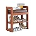 Scarpa regolabile Panca in legno Sedile singolo Rack di stoccaggio Divano Rest Soggiorno Balcone Corridoio 3 colori Optional 51cm * 30cm * 60cm MUMUJIN ( colore : Maroon , dimensioni : 51 centimetri )