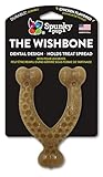 Spunky pup Wishbone Nylon Chew Toy, Chicken Flavored Nylon Dog Chew Toy, Promotes Dental Health - Wishbone, Small