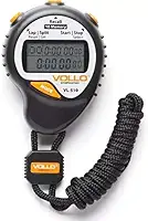 Cronômetro Digital Profissional Stopwatch, 2 Linhas, 1/100 e de 10 voltas de memória - marca Vollo Vl-510