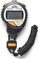 Cronômetro Digital Profissional Stopwatch, 2 Linhas, 1/100 e de 10 voltas de memória - marca Vollo Vl-510