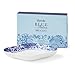 Spode Blue Italian Brocato Diamond Dish - 8.5-Inch Porcelain Serving Piece, Decorative Table Dish for Salads, Appetizers, Pasta, Desserts - Housewarming Gift