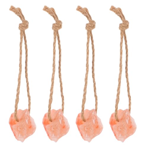 Toddmomy 4pièces Salt Blocks avec Support Et Bloc Minéral pour Chèvres Chevaux Vaches Et Cerfs Sel Minéral Naturel pour Élevage