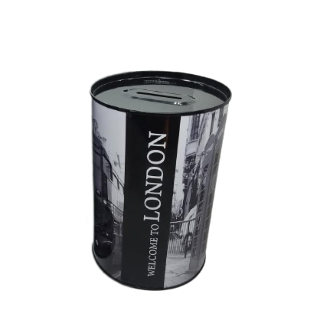 Globeado Welcome To London City Painted Coin Bank (Piggy Bank) - A Charming Souvenir And Savings Companion - Sealed Bottom Better Savings All Ages - Gift Kids, Modern, Black, White (B0CKNNRYTN) Amazon Price History, Amazon Price Tracker