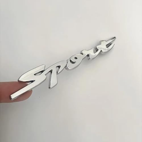 Woniyal 3D Chrome Sport Car Emblem Badge Decal for Jeep Renegade 4xe 2024 2025 2026, Metal Letter Fender Trunk Sticker Waterproof Exterior Accessory 1 Piece,Silver