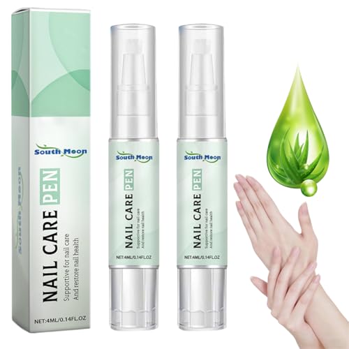 YAYNO 2 Pièces Nail Care Pen Huile Cuticules Stylo d'ongle Stylo de Soins des Ongles, Enrichi en Huile d'Arbre à Thé, Fleurs de Camomille et Aloe Vera