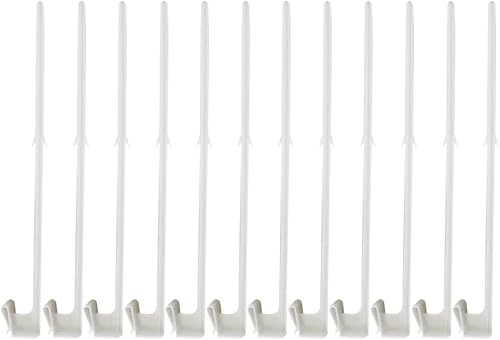 Miniatura 10 de Yardwe Soporte para poste de bandera de ventana de automóvil, 12 unidades, plástico de 17.3 in, estructura de clip de fácil instalación