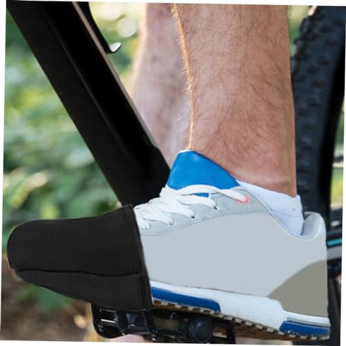 Cubiertas para zapatillas de ciclismo Outanaya, protección térmica y cortaviento para clima frío, cubrebotas antideslizantes para bicicletas de montaña y carretera, diseño suave y duradero para hombres y mujeres miniatura 6