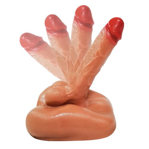 Kuaecr 2 in 1 Groß Masturbator und Dildo Masturbieren Realistischer 3D Kompakt Anal Tunnel und Big Penis Analplug Mastrubrator Extrem Taschenmuschi Sex Spielzeug für Männer Frauen Paare Gay Solo
