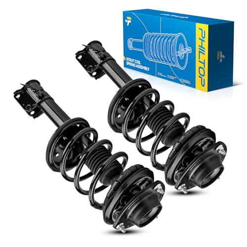 Image of PHILTOP Front Complete Struts Shock Absorber Fit For 2005-2009 Tucson, 2005-2010 Sportage, Complete Struts with Coil Spring Assembly, Quick Suspension Loaded Struts 172219 172220 2PCS