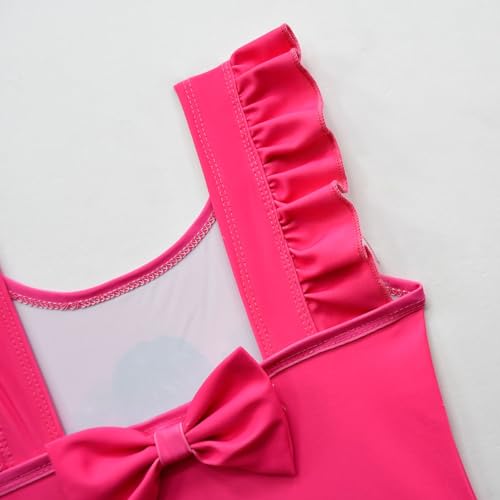 Little Girls Cartoon One-Piece Swimsuit Girls Ruffles Swimsuits Beach Sport Bathing Suit4