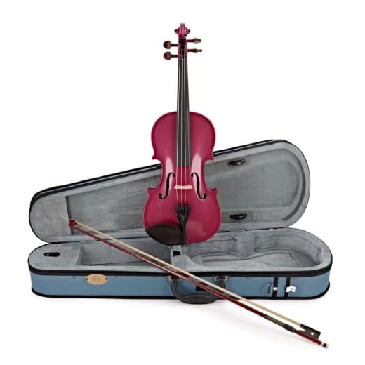 Stentor SR1401 Harlequin 1/4 Raspberry Pink Acoustic Violin + Case and Bow