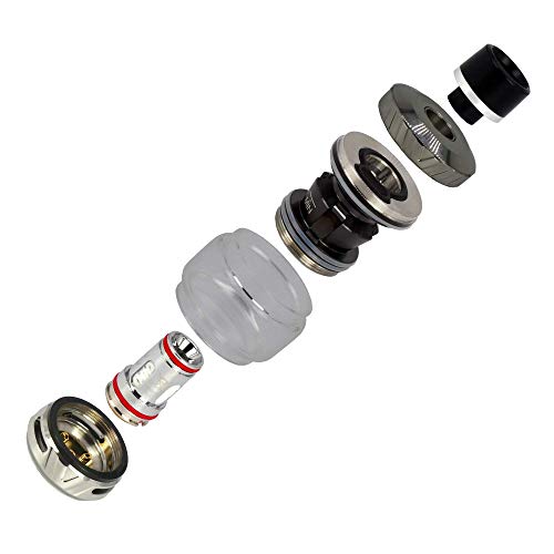 Uwell Crown 5 Tank Clearomizer 5 ml, Durchmesser 24 mm, Verdampfer für e-Zigarette, schwarz – Bild 5