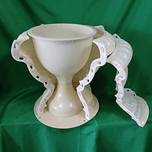 cast in Place Outdoor Garden Cement Plastic Precast Concrete Flower Pot Decorative Planter Molds for Sale White by Reazone Molds - Used condition - Image 4
