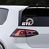 COLORES: Blanco o negro. Autodomy Pegatinas Golf GTI Pack 2 Unidades para Coche (Blanco)