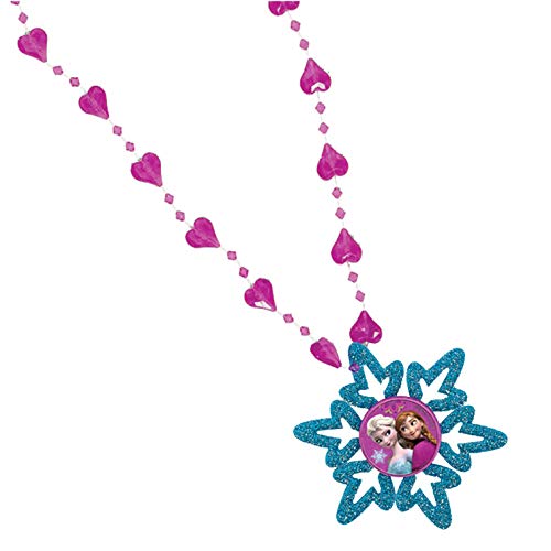 amscan Snowflake Necklace | Disney Frozen Collection | Party Accessory Violet Teal, 11 1 2 