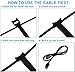 California JOS 60 PCS 6 Inches Colorful Reusable Cable Ties, Wire Ties, Cord Organizer, Cable Organizer, Adjustable Cable Management