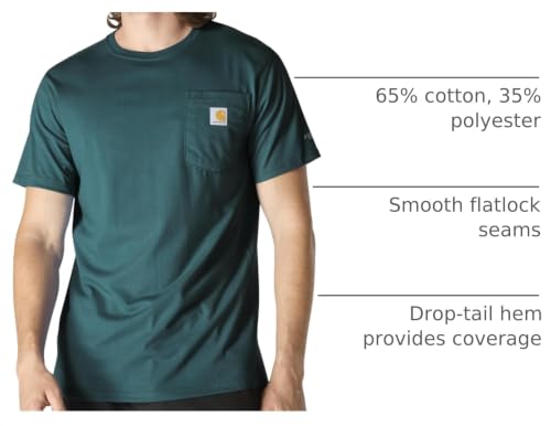 Image of Carhartt Men's Force Relaxed Fit Midweight Short-Sleeve Pocket T-Shirt