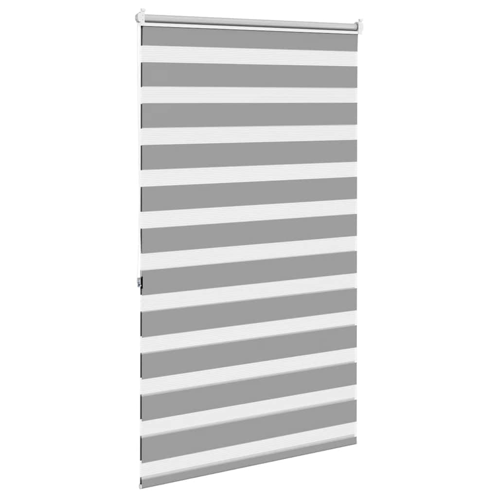 Store vénitien zébré en Tissu Gris 100,9 x 175 cm, Largeur 96,7 cm, Store Enrouleur tamisant pour fenêtre, Protection Solaire et intimité, Installation Simple pour Baie vitrée et Chambre