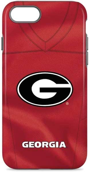 Skinit Pro Phone Case Compatible with iPhone 8 - Officially Licensed University of Georgia Logo Red Design