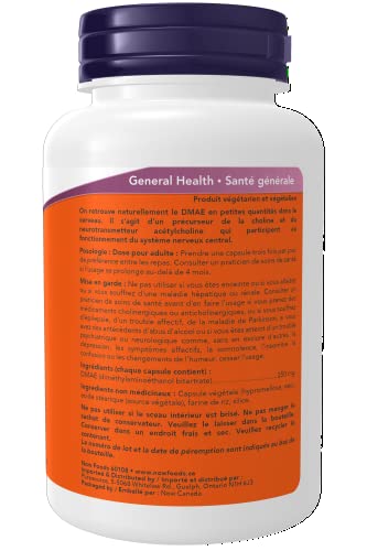 Now Foods DMAE 250mg 100 Vegetarian Capsules