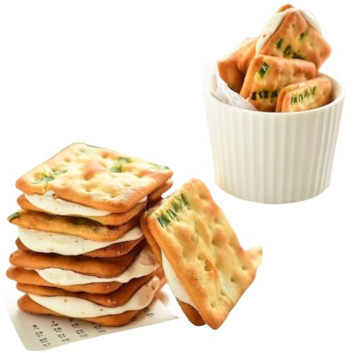 台湾ネギ牛圧延ビスケット手作りサンドイッチクッキー外はカリッとしていて内部はふんわりとした風味で唇と歯の濃厚なミルクの味を満たすことができる3種類の味台湾特産菓子牛圧延ビスケットネギのビスケットサンドイッチクッキーカジュアルスナックデザートスナック (78