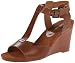 Nine West Women's Eratic Leather Wedge Sandal