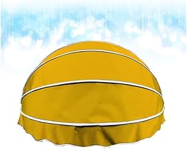 Toldo De Ventana, Toldo Plegable De Lona Tipo Cúpula, Lona De Tela Resistente A Los Rayos UV Y Al Agua, Marco De Aluminio, 5 Colores, 8 Tamaños (Color : Amarillo, Tamaño : 60cm)