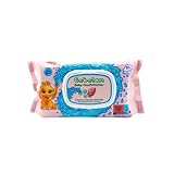 Bebelan - Salviette umidificate per neonati e neonati, 0+ con estratti di acqua pura di Sumach e camomilla ad azione antisettica (80 pezzi) (confezione da 1)