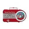 Mr. Christmas Vintage North Pole Radio Holiday Jukebox Christmas Decoration Music Box, 10.5 Inches, Red