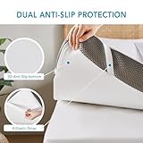 Degrees of Comfort 3 Inch Dual-Layer Memory Foam Mattress Topper Kingsize Bed for Pressure Relieving, 8cm Generous Thickness Mattress Topper King Size with Anti-Slip Breathable Cover 150x200x8cm - Image 5