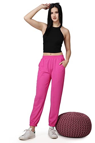 Image of Women Casual Bright Black Solid Women Joggers